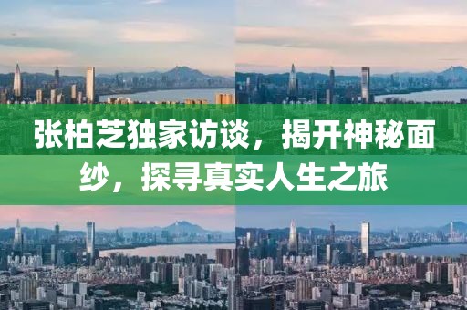 張柏芝獨家訪談，揭開神秘面紗，探尋真實人生之旅