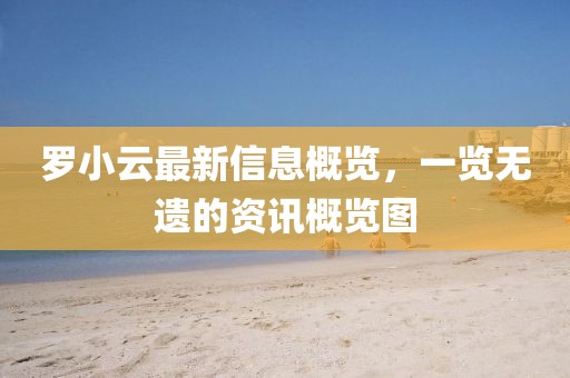 羅小云最新信息概覽，一覽無遺的資訊概覽圖