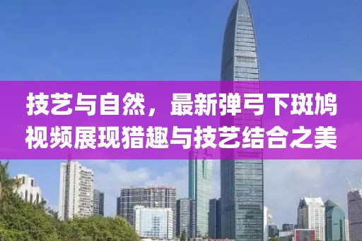 技藝與自然，最新彈弓下斑鳩視頻展現獵趣與技藝結合之美