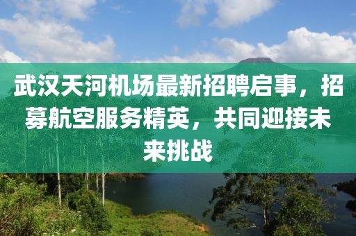 武漢天河機場最新招聘啟事，招募航空服務(wù)精英，共同迎接未來挑戰(zhàn)