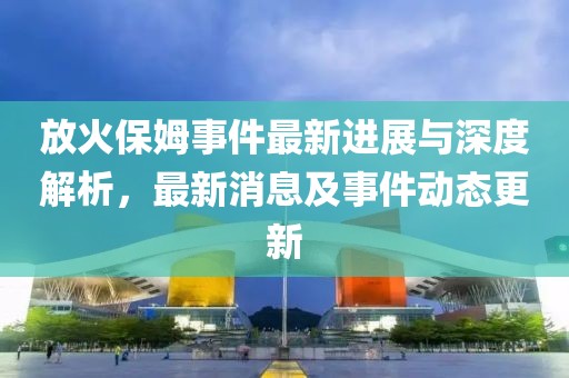 放火保姆事件最新進(jìn)展與深度解析，最新消息及事件動(dòng)態(tài)更新