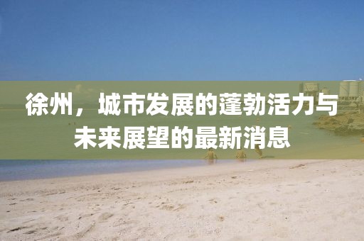 徐州，城市發(fā)展的蓬勃活力與未來展望的最新消息