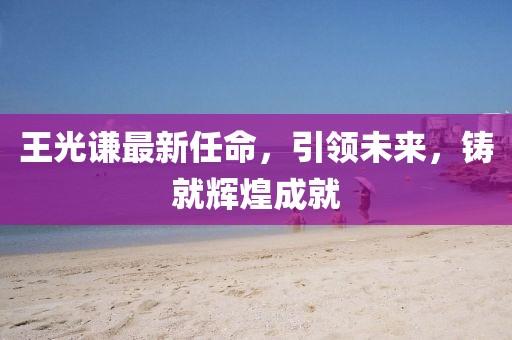 王光謙最新任命，引領(lǐng)未來，鑄就輝煌成就