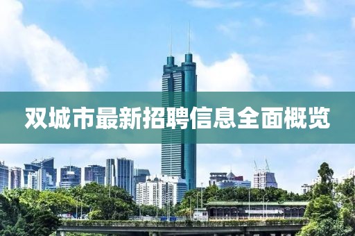 雙城市最新招聘信息全面概覽