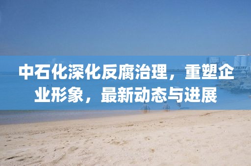 中石化深化反腐治理，重塑企業(yè)形象，最新動態(tài)與進展