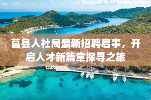 莒縣人社局最新招聘啟事，開(kāi)啟人才新篇章探尋之旅