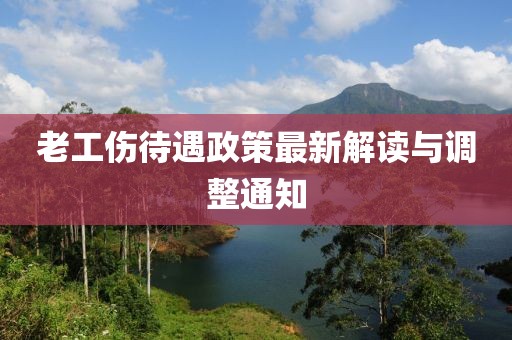 老工傷待遇政策最新解讀與調(diào)整通知