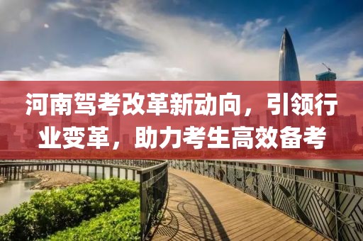 河南駕考改革新動向，引領行業(yè)變革，助力考生高效備考