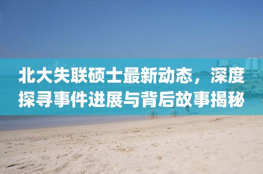 北大失聯(lián)碩士最新動態(tài)，深度探尋事件進(jìn)展與背后故事揭秘