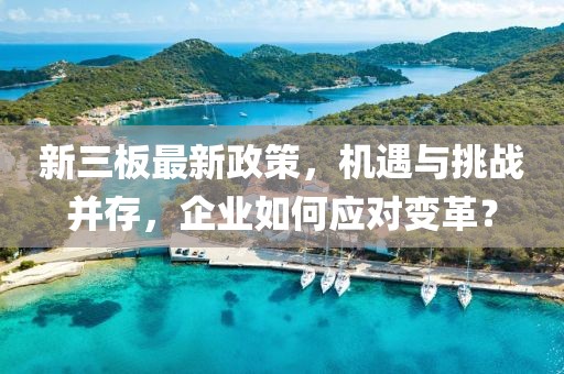 新三板最新政策，機遇與挑戰(zhàn)并存，企業(yè)如何應對變革？
