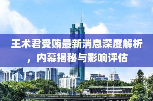 王術(shù)君受賄最新消息深度解析，內(nèi)幕揭秘與影響評(píng)估