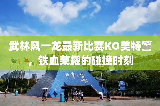 武林風(fēng)一龍最新比賽KO美特警，鐵血榮耀的碰撞時刻