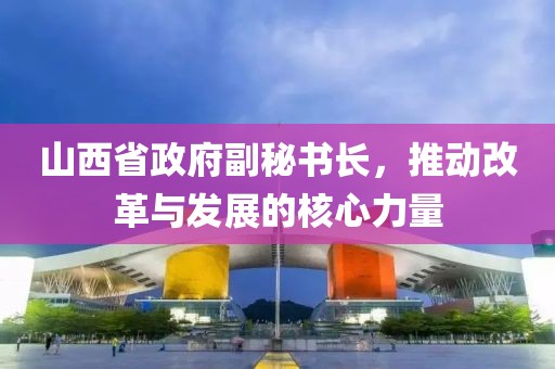 山西省政府副秘書長，推動改革與發(fā)展的核心力量