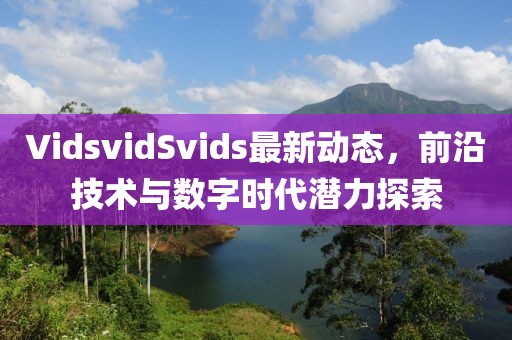 VidsvidSvids最新動態(tài)，前沿技術與數(shù)字時代潛力探索