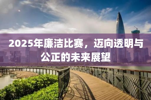 2025年廉潔比賽，邁向透明與公正的未來(lái)展望