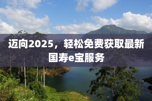 邁向2025，輕松免費獲取最新國壽e寶服務(wù)