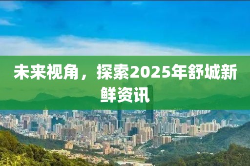 未來(lái)視角，探索2025年舒城新鮮資訊