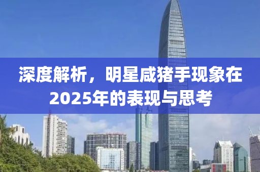 深度解析，明星咸豬手現(xiàn)象在2025年的表現(xiàn)與思考