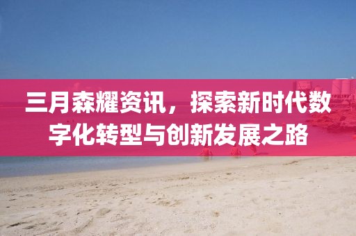 三月森耀資訊，探索新時(shí)代數(shù)字化轉(zhuǎn)型與創(chuàng)新發(fā)展之路