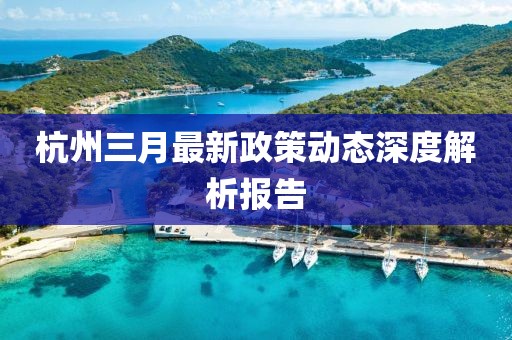 杭州三月最新政策動態(tài)深度解析報告