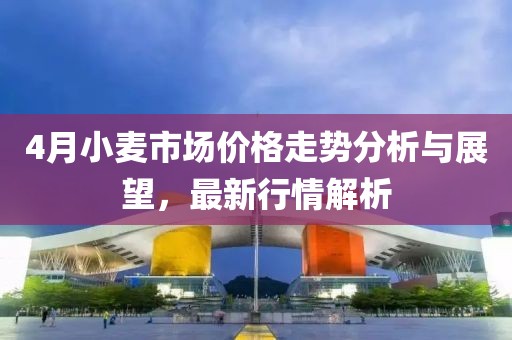 4月小麥?zhǔn)袌鰞r格走勢分析與展望，最新行情解析
