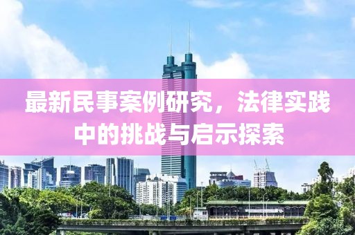 最新民事案例研究，法律實(shí)踐中的挑戰(zhàn)與啟示探索