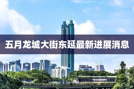 五月龍城大街東延最新進(jìn)展消息