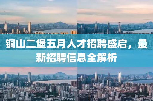 銅山二堡五月人才招聘盛啟，最新招聘信息全解析
