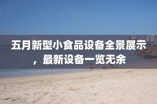 五月新型小食品設(shè)備全景展示，最新設(shè)備一覽無余