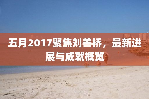 五月2017聚焦劉善橋，最新進(jìn)展與成就概覽