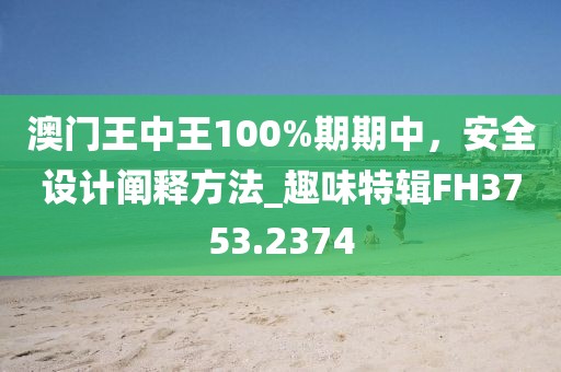 澳門王中王100%期期中，安全設(shè)計(jì)闡釋方法_趣味特輯FH3753.2374