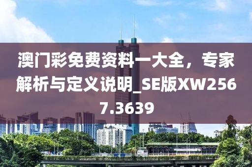 澳門彩免費(fèi)資料一大全，專家解析與定義說(shuō)明_SE版XW2567.3639