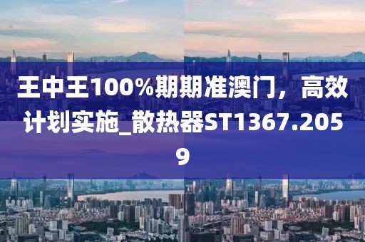 王中王100%期期準(zhǔn)澳門，高效計(jì)劃實(shí)施_散熱器ST1367.2059