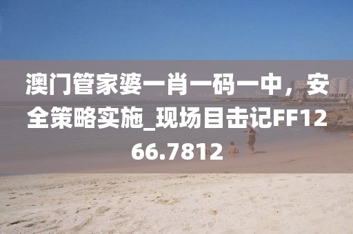 澳門管家婆一肖一碼一中，安全策略實(shí)施_現(xiàn)場(chǎng)目擊記FF1266.7812