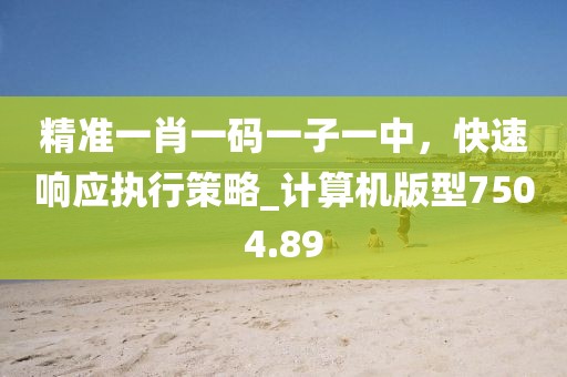 精準(zhǔn)一肖一碼一子一中，快速響應(yīng)執(zhí)行策略_計算機(jī)版型7504.89