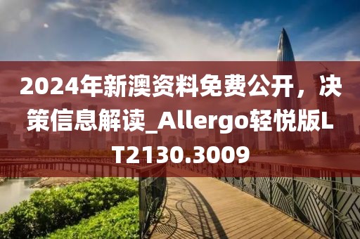 2024年新澳資料免費(fèi)公開，決策信息解讀_Allergo輕悅版LT2130.3009